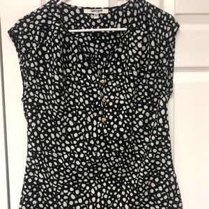 Daniel Rainn Sz S, Sleeveless Black and White Top